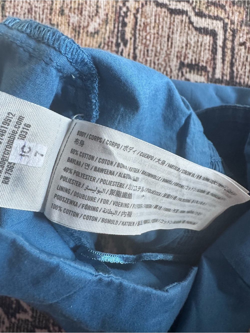 Abercrombie & Fitch Blue Cap Puff Sleeve Poplin Crop Top Size M - Picture 7 of 7